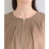 【洗濯機可/UV/S-LL】程よい透け感 襟元タック シアーブルゾン | SHOO・LA・RUE | 詳細画像20 