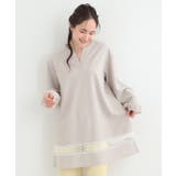 レース切り替えチュニックワンピース | SHOO・LA・RUE | 詳細画像1 