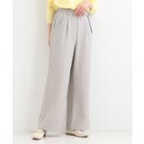 【洗濯機可/S-LL】フラップポケットがアクセント ヘリンボーンワイドパンツ | SHOO・LA・RUE | 詳細画像1 