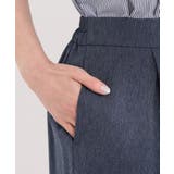 【S-LL】はくだけすっきりシルエット サイドボタン付き デニム風ワイドパンツ | SHOO・LA・RUE | 詳細画像21 
