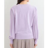 コンパクト見えが大人かわいい お袖編み柄ニット | SHOO・LA・RUE | 詳細画像15 