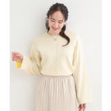 ダブルフェイス配色ニット | SHOO・LA・RUE | 詳細画像1 