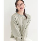 ライトグレー(011) | ダブルフェイス配色ニット | SHOO・LA・RUE