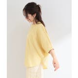 【ひんやり/洗濯機可/S‐LL】二の腕隠れる 前後切り替えドルマントップス | SHOO・LA・RUE | 詳細画像6 