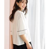配色ラインニットTシャツ | SHOO・LA・RUE | 詳細画像2