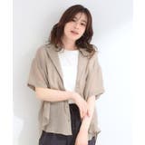 【S-LL】ナチュラルに決まる 半袖シアーシャツジャケット | SHOO・LA・RUE | 詳細画像1