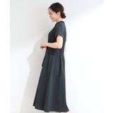 【洗濯機可／洗濯後しわになりにくい】ウエストタックフレンチワンピース | SHOO・LA・RUE | 詳細画像6 