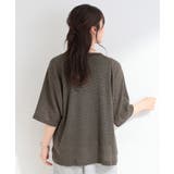 【S-LL】シアーワッフル ラグラン5分袖ゆるTシャツ | SHOO・LA・RUE | 詳細画像10 