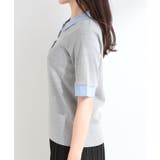 【洗濯機可/S-LL】シャツレイヤード風 テレコポロトップス | SHOO・LA・RUE | 詳細画像10 