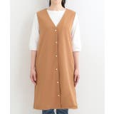 【2点セット/洗濯機可/S-LL】ジレにもなるジャンスカ+5分袖Tシャツ | SHOO・LA・RUE | 詳細画像9 