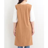 【2点セット/洗濯機可/S-LL】ジレにもなるジャンスカ+5分袖Tシャツ | SHOO・LA・RUE | 詳細画像11 