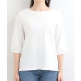 【2点セット/洗濯機可/S-LL】ジレにもなるジャンスカ+5分袖Tシャツ | SHOO・LA・RUE | 詳細画像16 