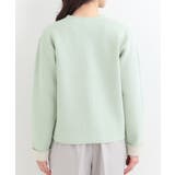 【洗濯機可/S-LL】明るい春カラー 品良くきまる 配色カーディガン | SHOO・LA・RUE | 詳細画像15 