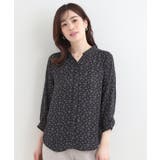 【S-LL/7分袖】首元をすっきり魅せる 大人の上品サテンブラウス | SHOO・LA・RUE | 詳細画像5 