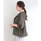 【S-LL/UV】シルエット変化を楽しめる シアーフーディーブルゾン | SHOO・LA・RUE | 詳細画像6 