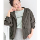 チャコールグレー(014) | 【S-LL/UV】シルエット変化を楽しめる シアーフーディーブルゾン | SHOO・LA・RUE