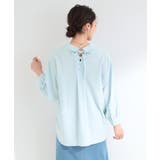 【S-LL/洗濯機可】後ろ姿も抜かりなく バックレースアップシャツ | SHOO・LA・RUE | 詳細画像9 