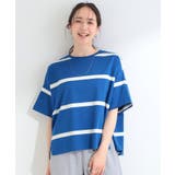 【SHOO ICE】ひんやり太ボーダー斜め切り替えTシャツ | SHOO・LA・RUE | 詳細画像13 