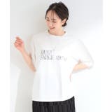 【ひんやり/洗濯機可】レースデザインでこなれ見え ロゴプリントTシャツ | SHOO・LA・RUE | 詳細画像2 