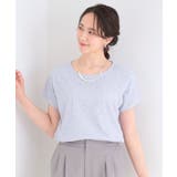 【ひんやり/UV/S-LL】1枚で華やか 前後切り替えレースTシャツ | SHOO・LA・RUE | 詳細画像14 