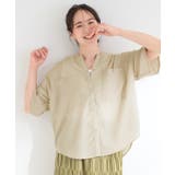 【洗濯機可/S-LL】大人の抜け感 ゆるっと5分袖シャツ | SHOO・LA・RUE | 詳細画像13 