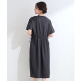 【洗濯機可/S-LL】これだけで決まる 麻調スキッパー脇リボンワンピース | SHOO・LA・RUE | 詳細画像2