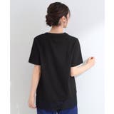 【S-LL/洗濯機可】軽凛(かろりん)ひんやり スキッパー裾レースブラウス | SHOO・LA・RUE | 詳細画像4