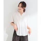 【洗濯機可/体型カバー】とろみタックスキッパーブラウス | SHOO・LA・RUE | 詳細画像2