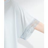 【ひんやり/UV】お袖レースが上品 ゆったりとろみトップス | SHOO・LA・RUE | 詳細画像29
