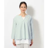 【S-3L/2点セット】ストレッチ入りダブルクロスレイヤードセット | SHOO・LA・RUE | 詳細画像12