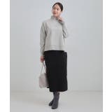 【2点セット/S-LL】時短で決まる もちもちニット&裾シャツインナー | SHOO・LA・RUE | 詳細画像6