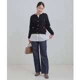 【2点セット/S-LL】時短で決まる もちもちニット&裾シャツインナー | SHOO・LA・RUE | 詳細画像13