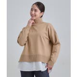 【2点セット/S-LL】時短で決まる もちもちニット&裾シャツインナー | SHOO・LA・RUE | 詳細画像15