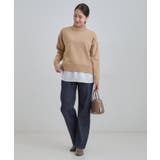 【2点セット/S-LL】時短で決まる もちもちニット&裾シャツインナー | SHOO・LA・RUE | 詳細画像17