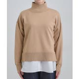 【2点セット/S-LL】時短で決まる もちもちニット&裾シャツインナー | SHOO・LA・RUE | 詳細画像23