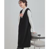 ブラック(019) | 【2点セット/洗える/S-LL】時短でコーデ決まる ジャンドレ&リブインナー | SHOO・LA・RUE