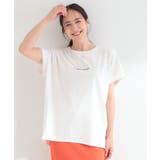 【汗じみ防止/ひんやり/S-LL】インせず着られる 刺繍ロゴTシャツ | SHOO・LA・RUE | 詳細画像5