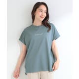 【汗じみ防止/ひんやり/S-LL】インせず着られる 刺繍ロゴTシャツ | SHOO・LA・RUE | 詳細画像13