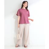 【汗じみ防止/ひんやり/S-LL】お袖フレアレースTシャツ | SHOO・LA・RUE | 詳細画像15 