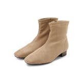 キャメルブラウン(041) | 軽くて歩きやすい ローヒール あったかストレッチブーツ | SHOO・LA・RUE