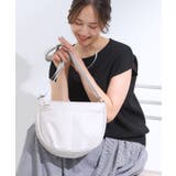 ライトグレー(011) | 【撥水】フロントポケットハーフムーンショルダーバッグ | SHOO・LA・RUE