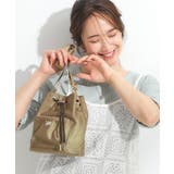 モカブラウン(842) | 【Lee別注/撥水】巾着ショルダーバッグ | SHOO・LA・RUE