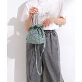 ころんとしたフォルムが魅力 ラタプリント 巾着ショルダーバッグ | SHOO・LA・RUE | 詳細画像7