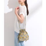 ころんとしたフォルムが魅力 ラタプリント 巾着ショルダーバッグ | SHOO・LA・RUE | 詳細画像1