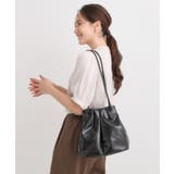 ブラック(019) | イールレザー風サイドスナップトートバッグ | SHOO・LA・RUE