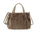 【高レビュー/2WAY】きれい見えで上品な ストライプファートートバッグ | SHOO・LA・RUE | 詳細画像18 