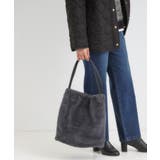 チャコールグレー(014) | つまみハンドルフェイクファートートバッグ | SHOO・LA・RUE