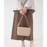 グレージュ(050) | バイアスチェック型押しショルダー | SHOO・LA・RUE