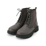 トープ(054) | ニットレースアップブーツ | SHOO・LA・RUE