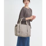 グレージュ(050) | 【撥水】両あおりビッグトートバッグ【2WAY】 | SHOO・LA・RUE